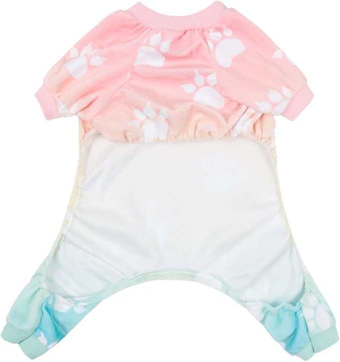 CuteBone Small Dogs Outfit Soft Puppy Onesies Pjs Dog Pajamas Pet Coat Cat Apparel Comfy Doggie Jumpsuit Bodysuit for All Seasons P09M
