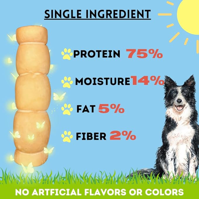 BULLYSTICKS & MORE 10-12" Beef Cheek Rolls for Dogs (Peanut Butter Flavor - 3 Count) - Beef Cheek Bones for Dogs - Dog Parents Choice - Premium No Hide Rolls