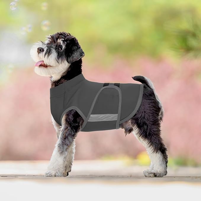 MIGOHI Dog Anxiety Relief Coat,Comfort Anxiety Vest for Dogs,Adjustable Dog Anxiety Calming Wrap for Fireworks,Thunderstorm,Travel,Separation,Anxiety Jacket for Medium Dogs,M,Gray