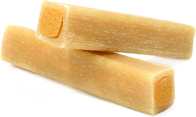 Ultra Chewy Peanut Butter Double Treat Bones: Long-Lasting Chews Made in USA, Highly Digestible, for Aggressive Chewers (Peanut Butter, 6 Count)