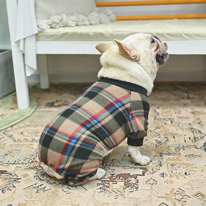SCENEREAL Fall Dog Pajamas for Large Dogs - Soft & Warm Thanksgiving Dogs Sweater, Small to Large Sizes, Puppy Onesie Outfits for Doggie Winter & Christmas