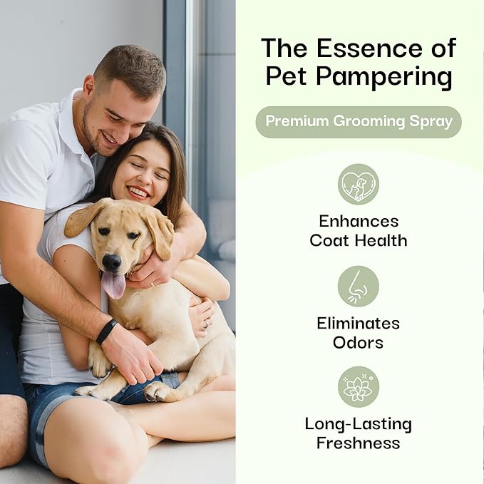605Products Premium Dog Cologne & Odor Eliminator - Long Lasting Puppy Perfume, Deodorant & Essential Oils Grooming Spray, 2oz Blue Ribbon (3-Pack)