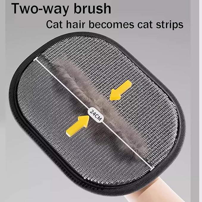 Yomi Pet Hair Remover Glove, Cat Grooming Gloves, Reusable Static Removal Glove for Pet Hair, Versatile Dog Grooming Gloves for Couch, Furniture, Carpet, Car Seat (1PCS)