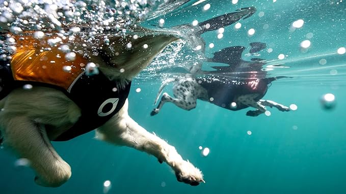 Stunt Puppy Float Doggy Life Jacket, Ergonomic Dog Life Vest for Swimming, Patented Design for Secure Fit, Small, Mango
