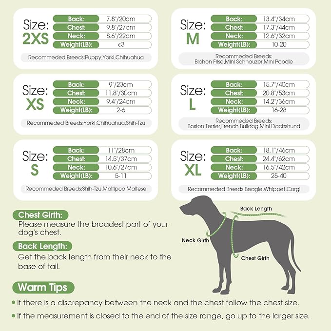 Dog Sweater Dress Plaid Knitwear for Small Medium Dogs Warm Puppy Pet Turtleneck Stretch Pullover Cute Fall Winter Vest Clothes with Leash Hole for Christmas (Green, XL)