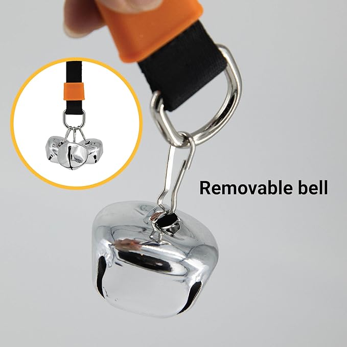 SVD.PET Puppy Bell Doorbell, Dog Bell for Potty Training, Attach to doorknob or Anywhere Near The Door, Length and Height Adjustable (Blue)