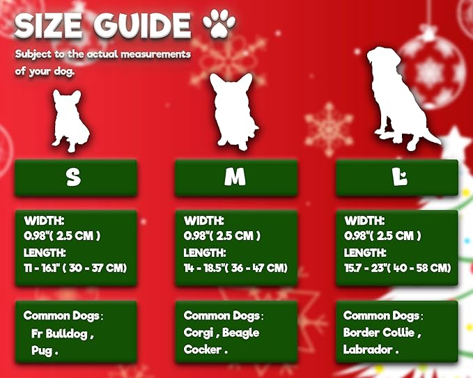 DOGWONG LED Dog Collar - Christmas Red Plaid Heavy Duty Light up Dog Collars - Rechargeable Waterproof - Lighted Dog Collars for Night Walking, Hiking, Camping(Red Plaid,L)