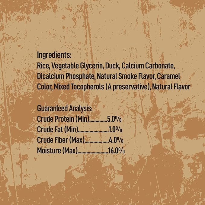 | Wild Chews | Duck Recipe, Made with Real Duck, Limited Ingredient, Long Lasting Chews for Large Dogs | 6 Count
