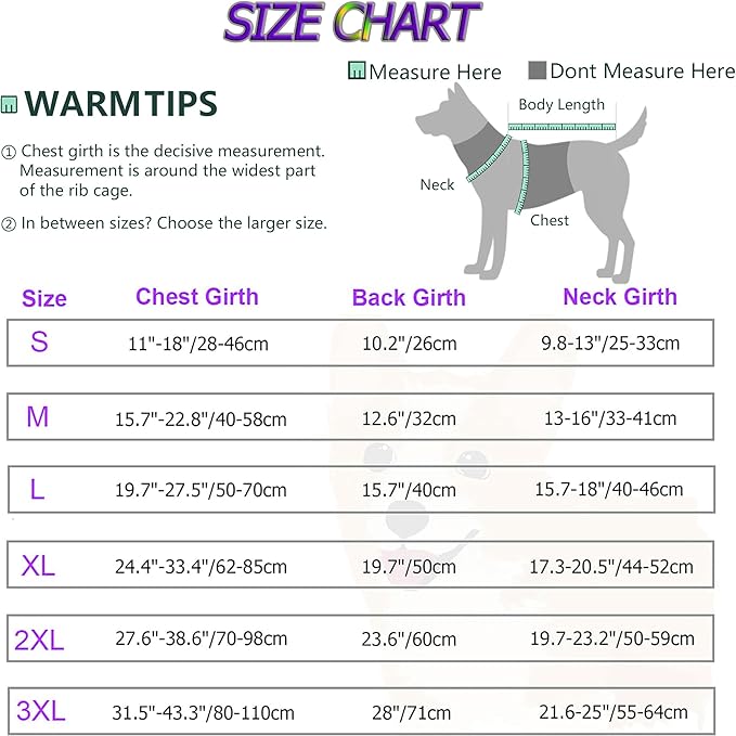Dogcheer Warm Dog Coat, Christmas Dog Jacket Waterproof Puppy Winter Coat with Buckles, Reflective Adjustable Pet Snow Jacket Turtleneck Fleece Sweater for Small Medium Large Dogs - Purple, L