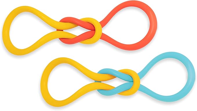 Roscoe's Pet Products Natural Rubber Tug Toy for Dogs. Safe and Non-Toxic.