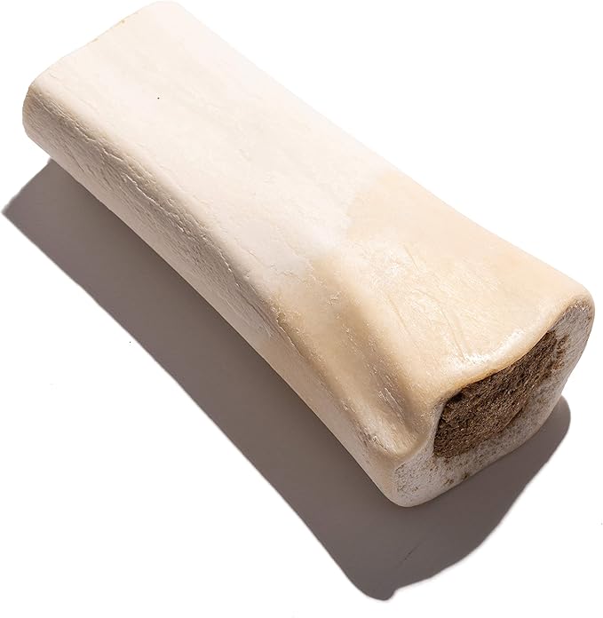 Jack&Pup 5-6" Filled Dog Bones for Large Dogs, Flavored Shin Dog Bones Long Lasting, Stuffed Bone for Dogs, High Protein, Variety Pack - Bully Stick, Bacon and Cheese, Peanut Butter Flavor - 3 Pack