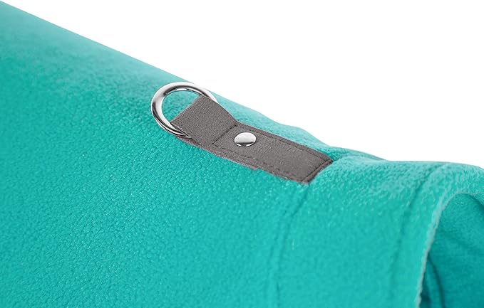 Gooby Fleece Vest Dog Sweater - Turquoise, X-Large - Warm Pullover Fleece Dog Jacket with O-Ring Leash for Small to Medium Dogs