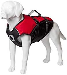 Stunt Puppy Float Doggy Life Jacket, Ergonomic Dog Life Vest for Swimming, Patented Design for Secure Fit, Large, Red