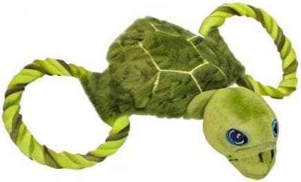 Jolly Pets Jolly Tug-a-Mal Turtle Tug/Squeak Toy, Extra Large (JTA75)