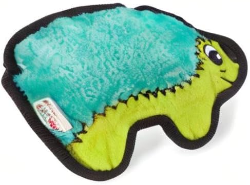 Outward Hound Durablez Minis Stuffing-Free Squeaky Plush Dog Toy for Puppies & Small Dogs - Interactive, Soft Yet Tough, No Mess, Jumbo Squeaker, Long-Lasting Play, Hedgehog