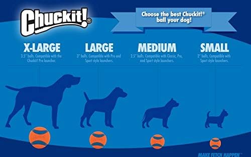 Chuckit! Ultra Squeaker Ball Dog Toy, Small (2 Inch) 2 Pack for Small Breeds