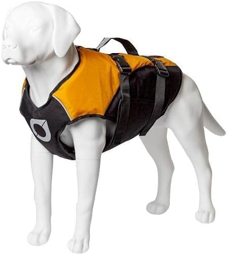 Stunt Puppy Float Doggy Life Jacket, Ergonomic Dog Life Vest for Swimming, Patented Design for Secure Fit, Small, Mango