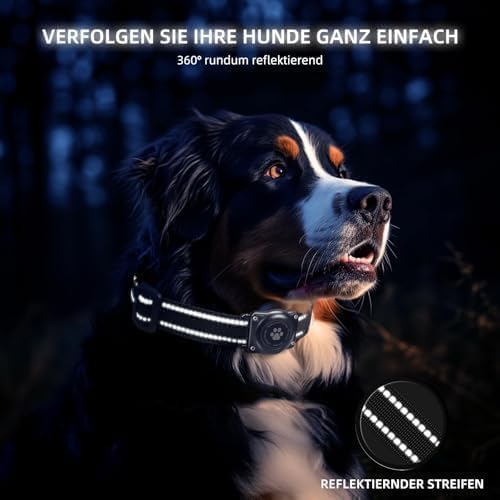 (1 Pack) GPS Tracker for Dogs, Mini GPS Cat Tracker, Smart Pet Activity Tracker (iOS Only), No Monthly Fee, Compatible with Apple Find My, Anti-Lost, Finder Tag for Vehicles/Pets/Kids/Items