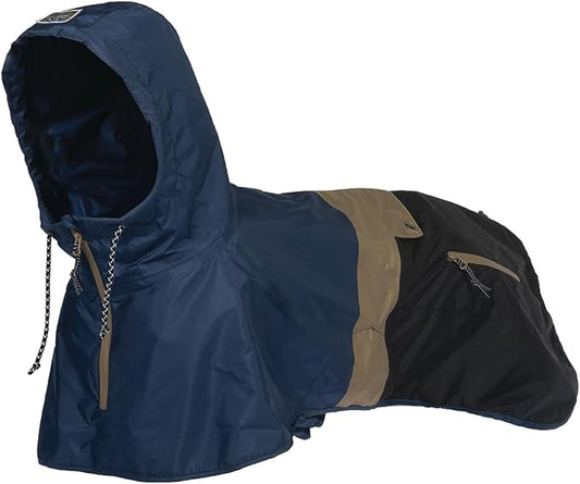 Dog Raincoat with Hood for Medium and Large Dogs - Heavy Rain Resistant Rain Coat for Dogs with 6000mmH2O Waterproof Rating | Lightweight and Adjustable Waterproof Dog Coat | 55 (M)