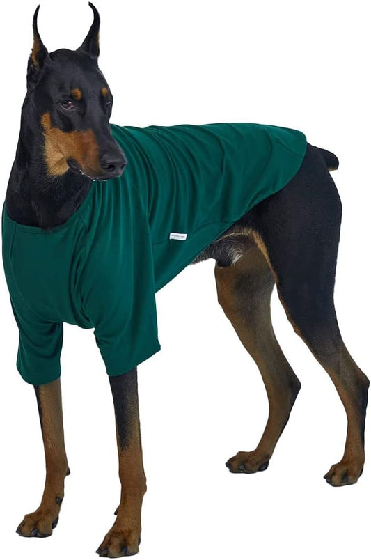 Dog Shirt for Small Dogs Plain T-Shirts Soft Breathable Dog Cotton Shirt pet Clothes (4X-Large, Green)
