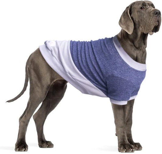 Extra Large Dog Sweaters Warm Clothes Pullover Sweatshirts for Labrador Rottweiler Great Dane, Blue Grey, 8X-Large