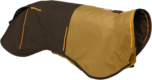 Ruffwear, Sun Shower Dog Raincoat, All-Weather Jacket, Waterproof, Windproof & Lightweight, Earth Brown, Small