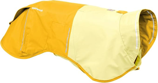 Ruffwear, Sun Shower Dog Raincoat, All-Weather Jacket, Waterproof, Windproof & Lightweight, Mineral Yellow, X-Large