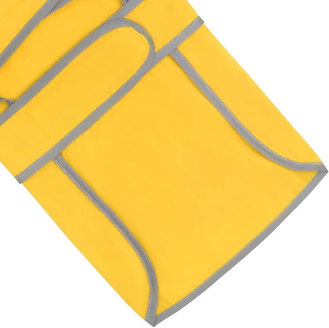 HDE Dog Raincoat with Clear Hood Rain Jacket Poncho for Small Medium Large Dogs Yellow - 3XL