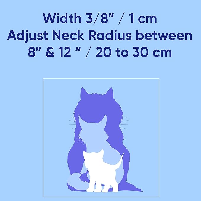 Pawtitas Pet Glow In The Dark Cat Collar with Safety Buckle and Bell Pink Lucky