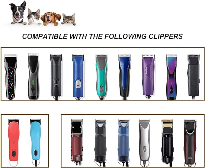 2 Pack Detachable Pet Dog Grooming Clipper Ceramic Blade,Compatible with Andis Size 40 Cut Length 1/100"(0.25mm),Compatible with Oster A5,Wahl KM Series Clippers