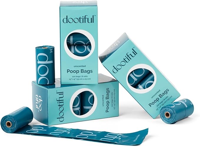 Dog Poop Bags - 240 Unscented Bag, 65% Recycled Materials, Tear Resistant Pet Bags for Poop - 16 Rolls, 100% Leak Proof - Extra Thick, Eco-Friendly Doggie Waste Bags for Hassle-Free Cleanup - Outdoor
