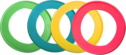Dog Flying Disc, 4 Pack Dog Toy Gift Set for Medium & Large Dogs, Floating Frisbee for Water Pool Beach, Lightweight Soft Frisbee for Fetch, Tug of War, Catch, Play, 8.5 inch