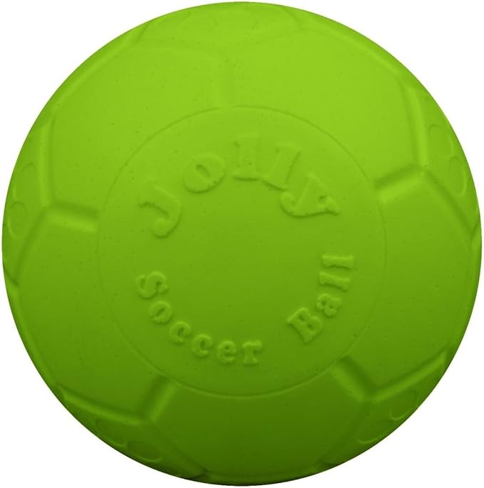 Jolly Pets Medium Soccer Ball Floating-Bouncing Dog Toy, 6 inch Diameter, Ocean Blue