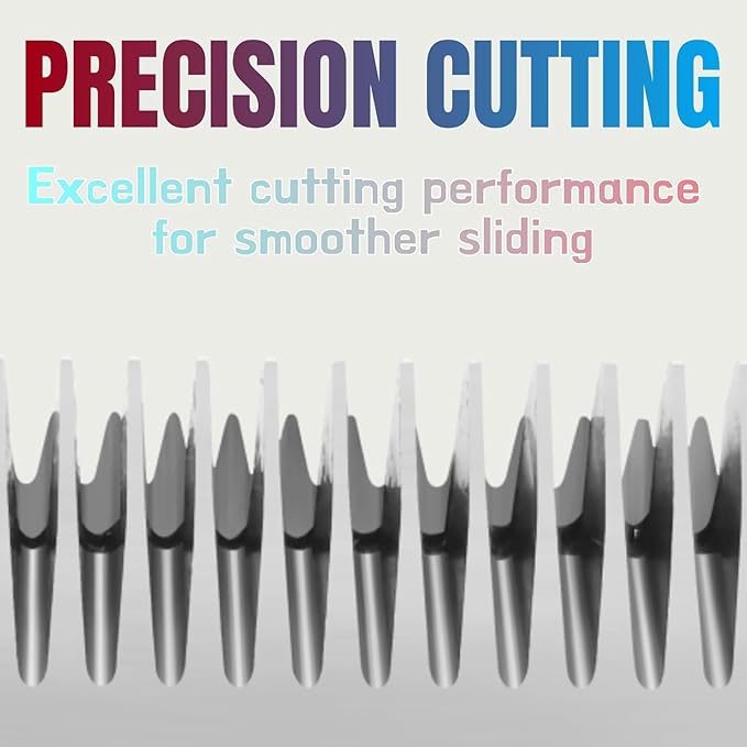 7FW+5FW+4FW Wide Blades for Dog Grooming, Compatible with Ainds, Oster A5, Wahl Km10 and Other Series Clippers, Cut Length 1/8"(3.2mm) to 3/8" (9.5mm), Fit for Larger Animals