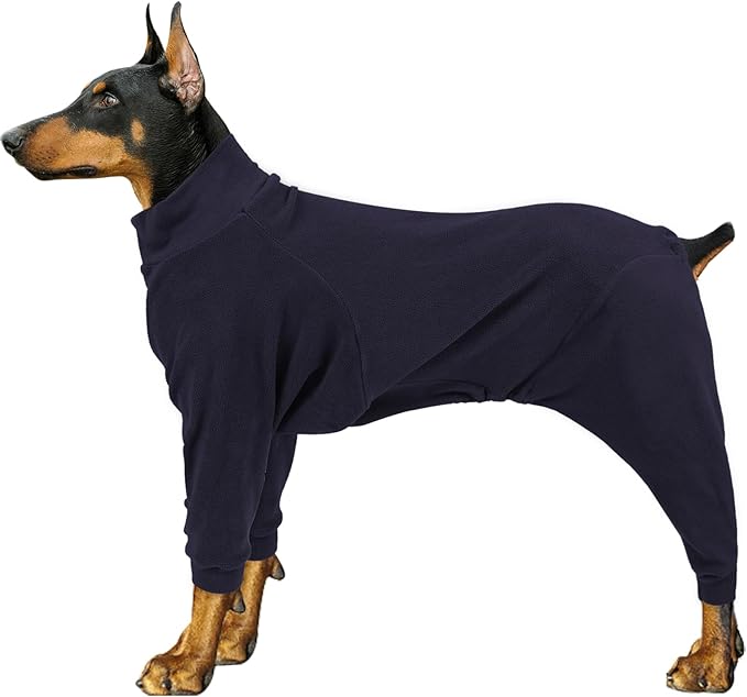 Fleece Dog Sweater for Small Medium Large Dog for Daily Run Walk Sleep Pet Winter Jacket & Windproof Clothes Coat Small Navy Blue