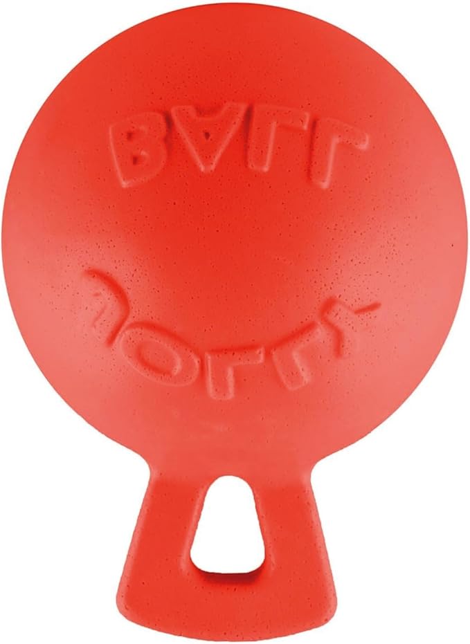 Jolly Pets Tug-n-Toss Dog Toy Ball with Handle, 10" XL, Red