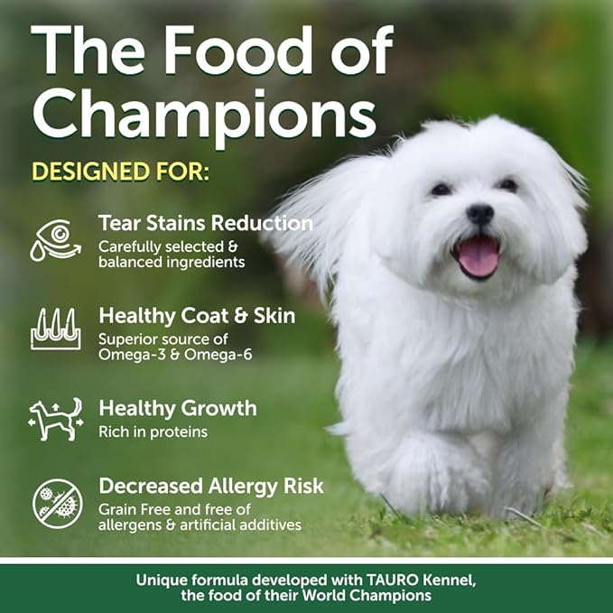 Nature's Protection Dry Puppy Food for Small & Large Breed - High Protein, Tear Stain Formula - Dog Kibble for Dogs with Light Fur (Superior Care - White Fish, 22 lb)