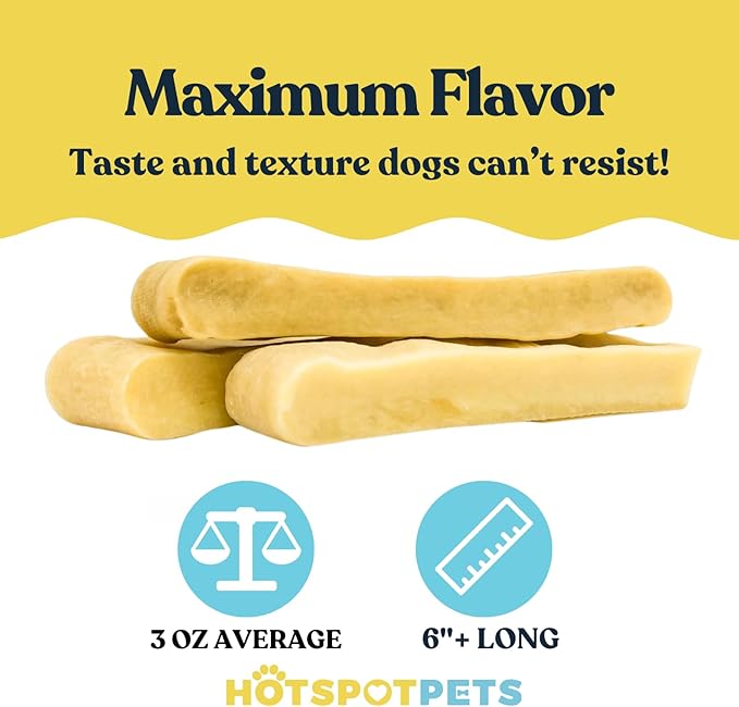 Himalayan Yak Chews for Dogs – (3 Pack Large) Long-Lasting Natural Dog Chew, Healthy & Safe Yak Cheese Treats for Aggressive Chewers, Small, Medium & Large Dogs - 100% No Rawhide, High Protein