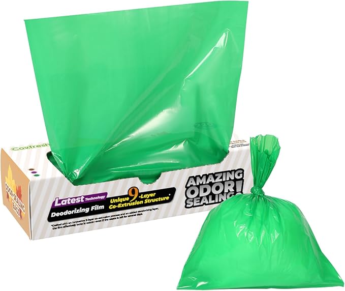 Odor-Sealing Dog Poop Bags XS, 220 Count | Unscented & Durable Disposable Waste Bags for Pet Waste, Home & Travel Use (Green)