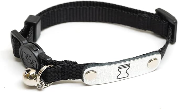 Naruto Breakaway Cat Collars for Girl & Boy Cats: Adjustable 8.5”-12” Cute Kitten Collar with Bell (Removable), Officially Licensed Naruto Shippuden Pet Accessories & Gifts (Black, Hidden Sand Ninja)