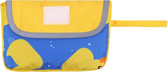 HDE Reversible Dog Raincoat Hooded Slicker Poncho Rain Coat Jacket for Small Medium Large Dogs Ducks/Yellow - 3XL
