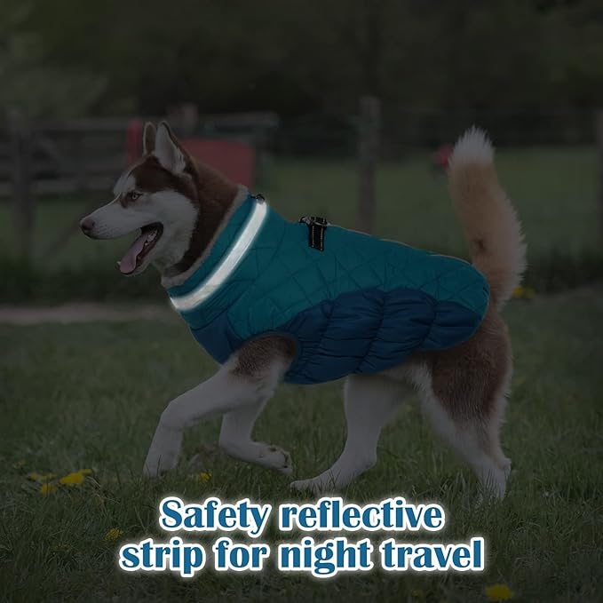 Dog Coats for Small Dogs, Puppy Coat, Warm Winter Jacket, XS Dog Coat with Harness Built in, Waterproof Pet Cold Weather Coats, Puppy Winter Clothes Snowsuit Chihuahua Maltese,XS