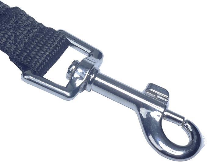 Dog/Puppy Obedience Recall Training Agility Lead - 20ft Long Training Leash，3/4in Wide - Great for Play, Camping, or Backyard (20 Feet, Black)
