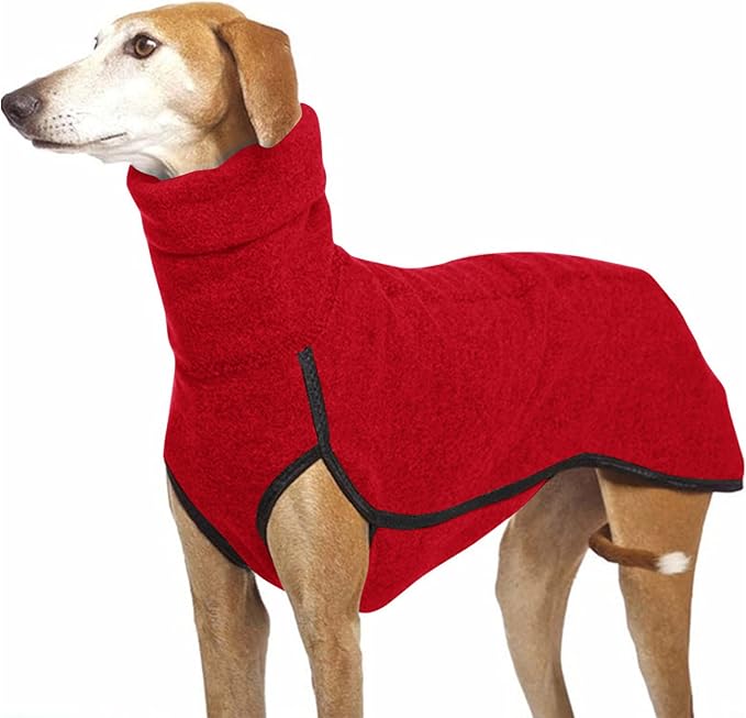 Esobo Fleece Dog Apparel Winter Warm Dog Coat Doggie Turtleneck Cozy Jacket Soft Shirt Vest Stylish Pet Outfits for Small Medium Large Dogs