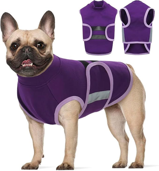 MIGOHI Dog Anxiety Relief Coat,Comfort Anxiety Vest for Dogs,Adjustable Dog Anxiety Calming Wrap for Fireworks,Thunderstorms,Travel, Separation, Anxiety Jacket for Large Dogs, XL,Purple