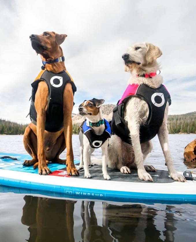 Stunt Puppy Float Doggy Life Jacket, Ergonomic Dog Life Vest for Swimming, Patented Design for Secure Fit, X-Large, Red