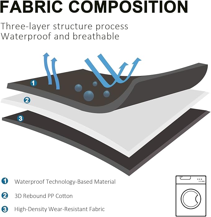BDEUS 51x35In Extra Large Size Outdoor Dog Bed, Waterproof & Portable Camping Travel Pet Mat, Easy to Clean, Washable Odor Resistant Pet Cooling Pad (Black)