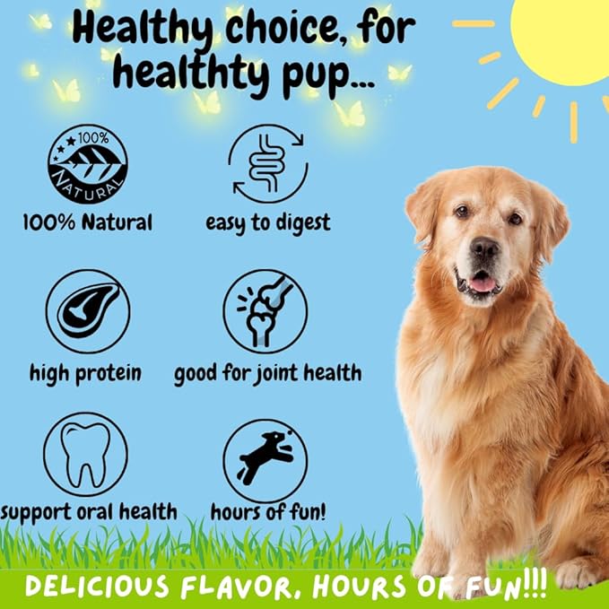 BULLYSTICKS & MORE 5-6" Beef Cheek Rolls for Dogs (Chicken Wrapped - 8 Count) - Beef Cheek Bones for Dogs - Dog Parents Choice - Premium No Hide Rolls