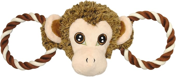 Jolly Pets Jolly Tug-a-Mal Monkey Tug/Squeak Toy, Extra Large (JTA35)