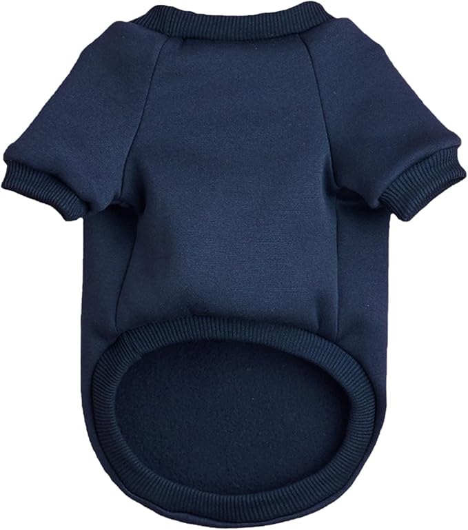 Puppy Sweater for Small Dogs Clothes Warm Winter Cat Clothe Pet Sweatshirt Knitwear Doggie Kitten Clothing (X-Large, Navy)